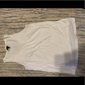 Gap white lace tank top
